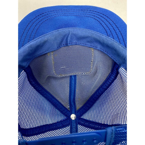 Todays American Builder Blue SnapBack trucker hat 80’s vintage mesh foam - Picture 8 of 8